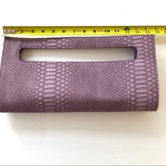 Oversized Python Clutch NWOT - Picture 9 of 10